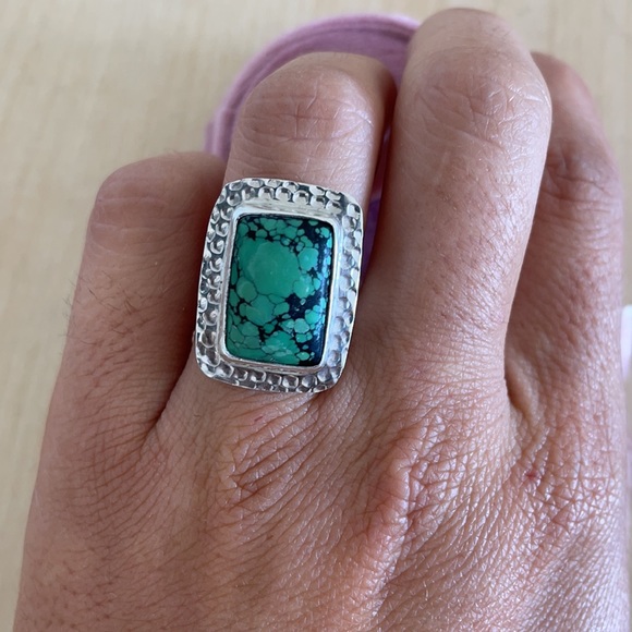 Sterling Silver and Turquoise Ring - Picture 3 of 3